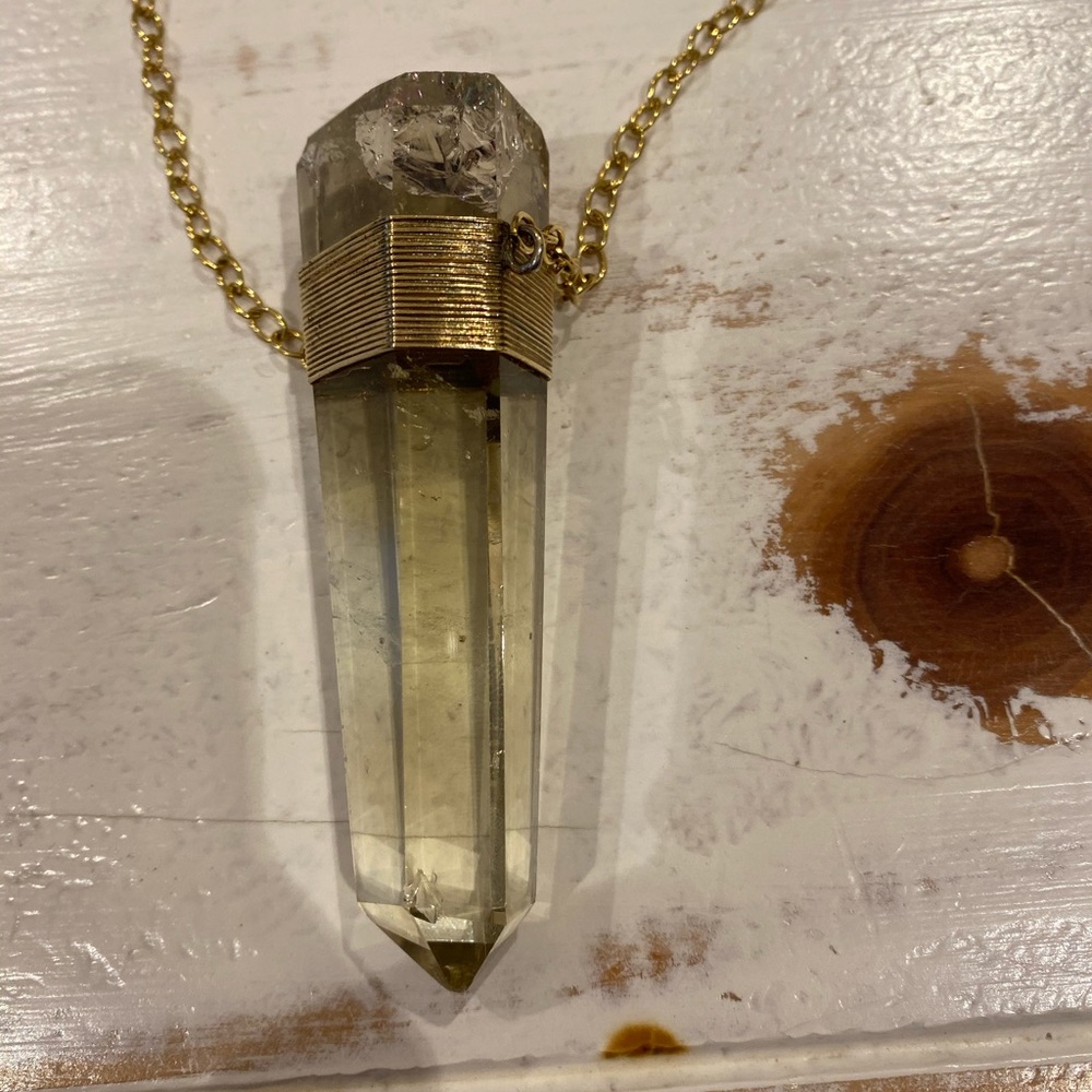 Large Crystal Statement Necklace - image 4